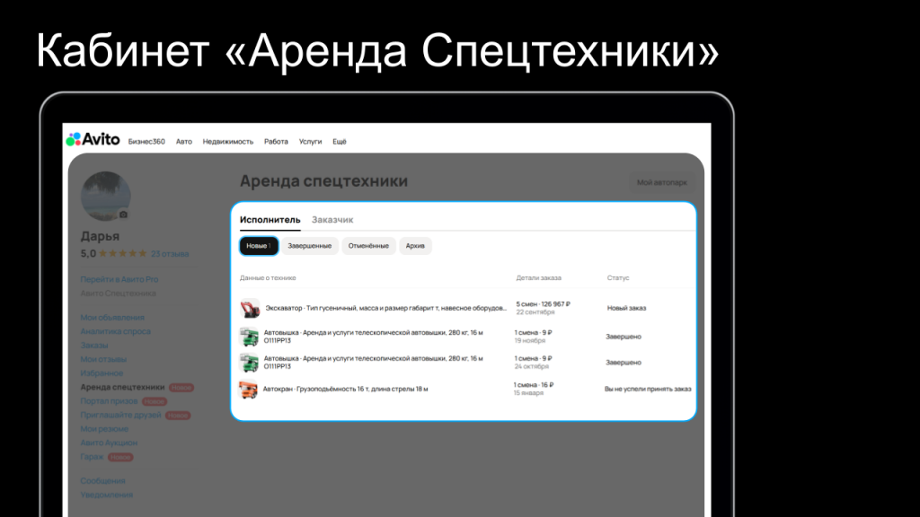 Три инструмента для эффективного управления заказами на Авито Спецтехнике